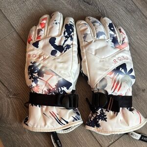 Girls Roxy Floral Snow/Ski Gloves